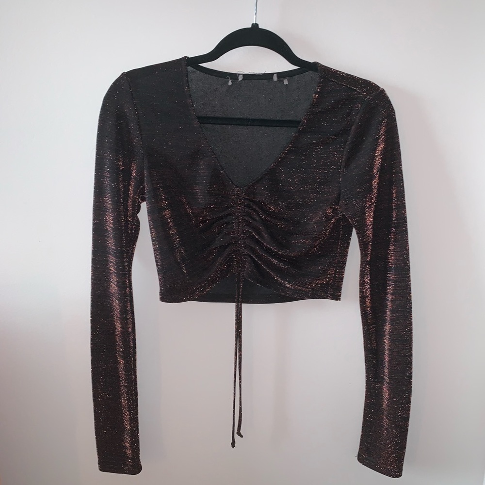sparkly crop top